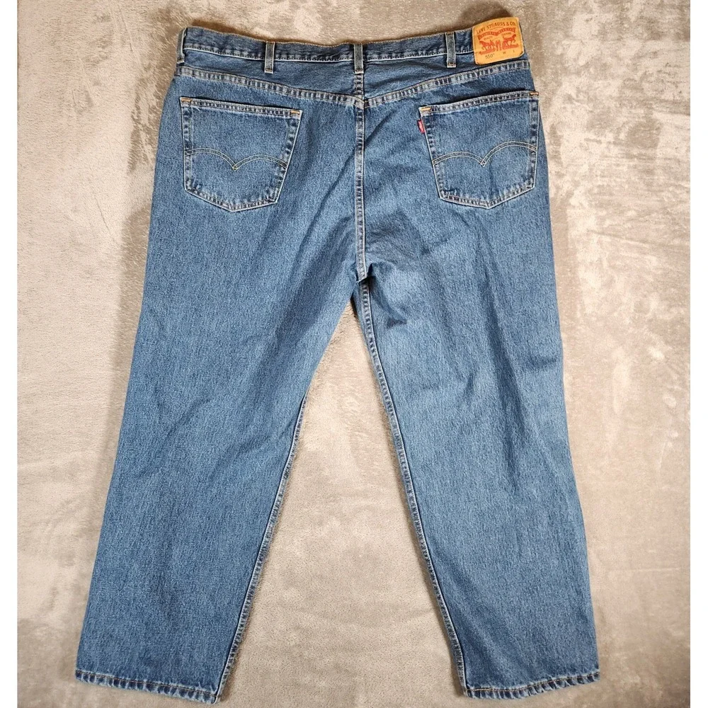 Levi's 550 Jeans Men's 45X29 (Tag 48X30) Blue Straight Relaxed Denim‎ Classic